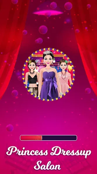 Princess Makeup Dressup Salon (Принцесса Мейкап Дрессап Салон) [МОД: Бесконечные деньги, Монеты и Мега MOD] Screenshot 1