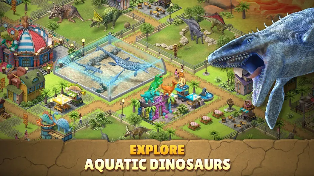 Jurassic Dinosaur: Dino Game (Динозавры юрского периода) [МОД: Деньги, Монеты и Меню MOD] Screenshot 3