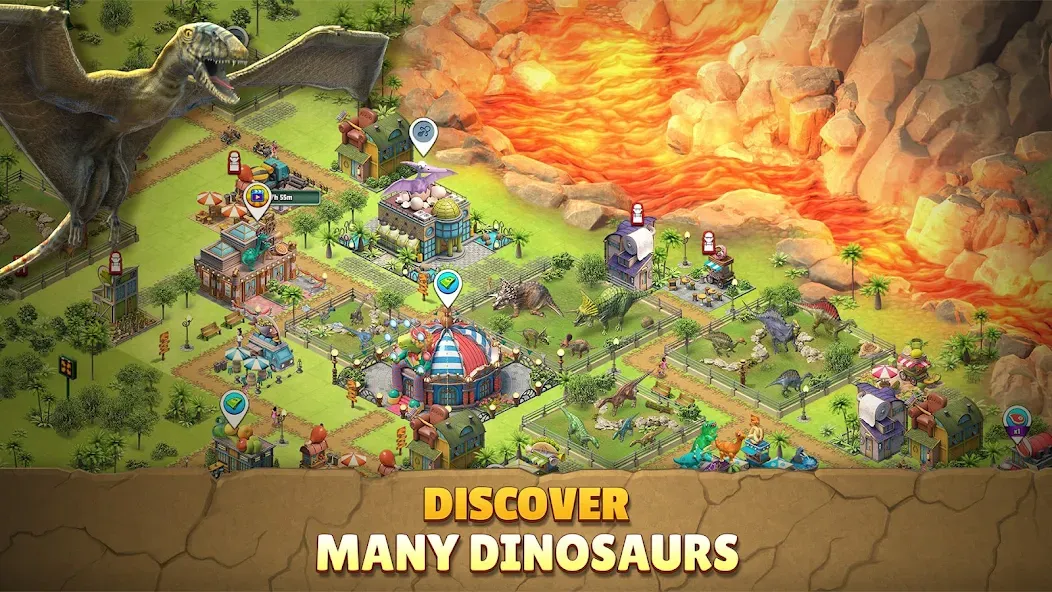 Jurassic Dinosaur: Dino Game (Динозавры юрского периода) [МОД: Деньги, Монеты и Меню MOD] Screenshot 4