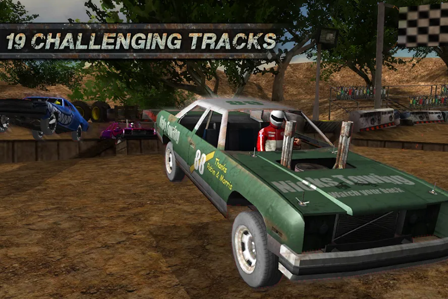 Demolition Derby: Crash Racing (Демолиция Дерби) [МОД: Бесконечные деньги, Монеты и Мега MOD] Screenshot 2