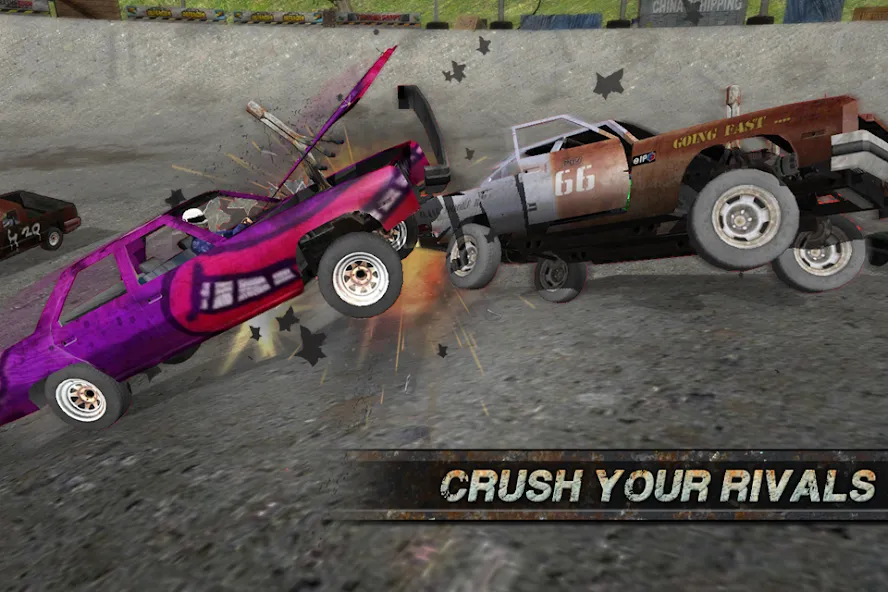 Demolition Derby: Crash Racing (Демолиция Дерби) [МОД: Бесконечные деньги, Монеты и Мега MOD] Screenshot 3