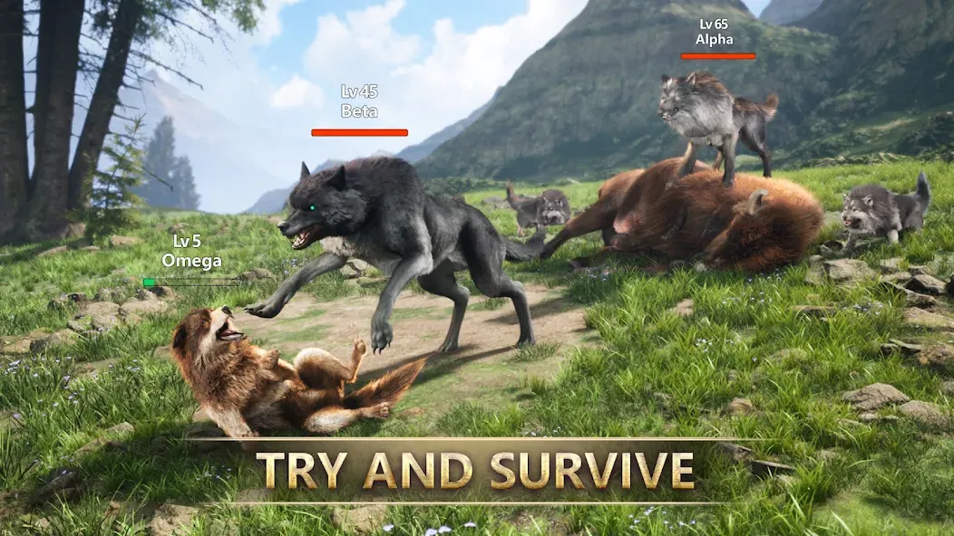 Wolf Game: Wild Animal Wars (Вулф Гейм) [МОД: Бесконечные деньги, Монеты и Мега MOD] Screenshot 1