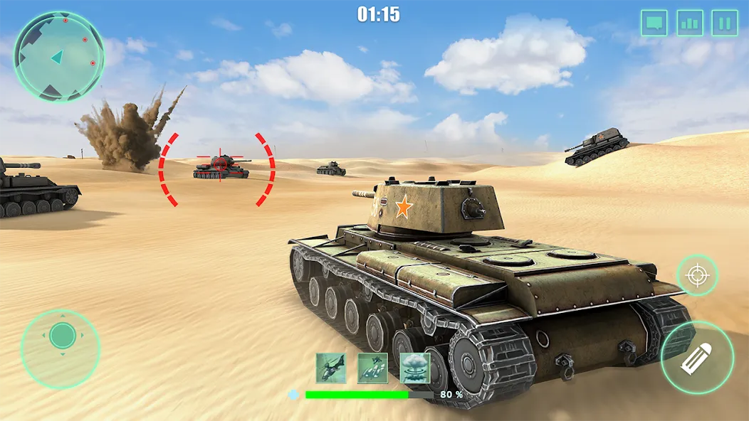 World Tanks War: Offline Games (Танковые военные машины Блиц) [МОД: Много денег, Монет и Все открыто] Screenshot 2