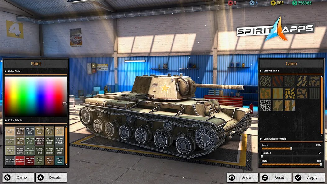 World Tanks War: Offline Games (Танковые военные машины Блиц) [МОД: Много денег, Монет и Все открыто] Screenshot 4