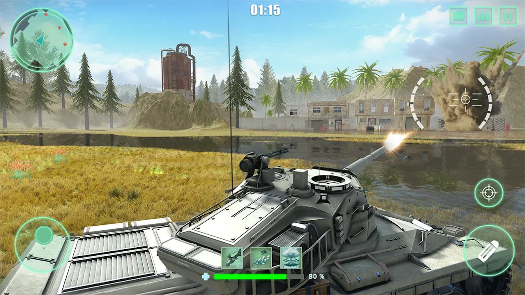 World Tanks War: Offline Games (Танковые военные машины Блиц) [МОД: Много денег, Монет и Все открыто] Screenshot 5