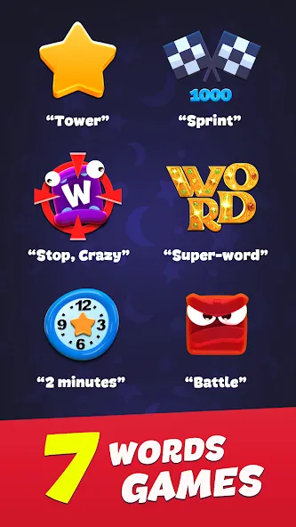 Toy Words play together online (Той Вордс) [МОД: Бесконечные деньги, Монеты и Мега MOD] Screenshot 1