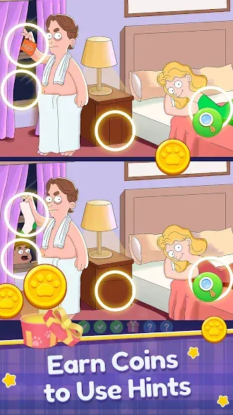 Find Differences: Spot Fun [МОД: Бесконечные деньги, Монеты и Мега MOD] Screenshot 2