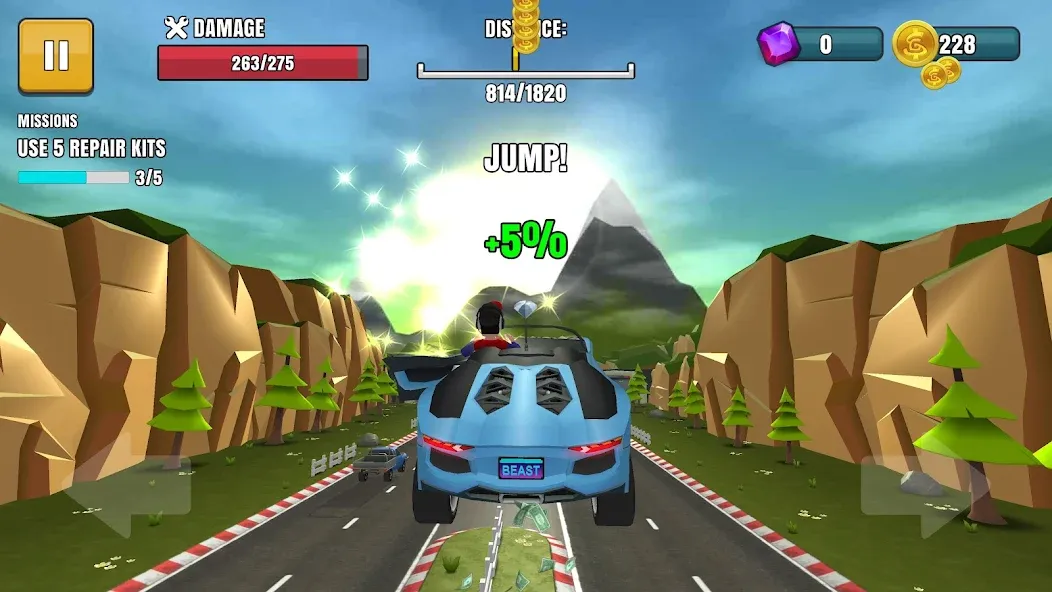 Faily Brakes 2: Car Crash Game (Фэйли Брейкс 2) [МОД: Много монет, Открытые уровни и Мега MOD] Screenshot 4