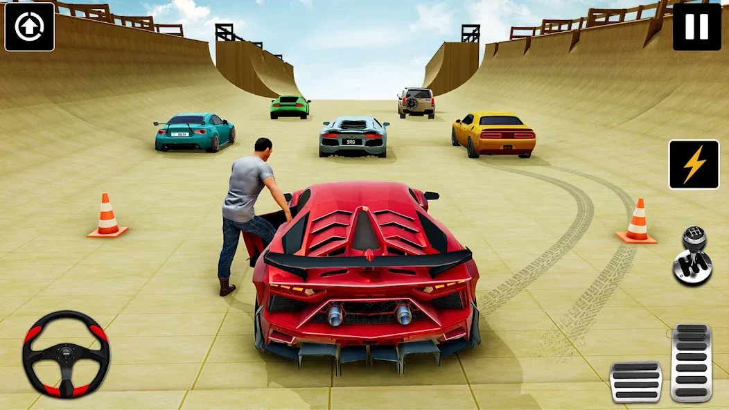 GT Car Stunt : Ramp Car Stunts (ДжиТи Кар Стант) [МОД: Деньги, Монеты и Меню MOD] Screenshot 5