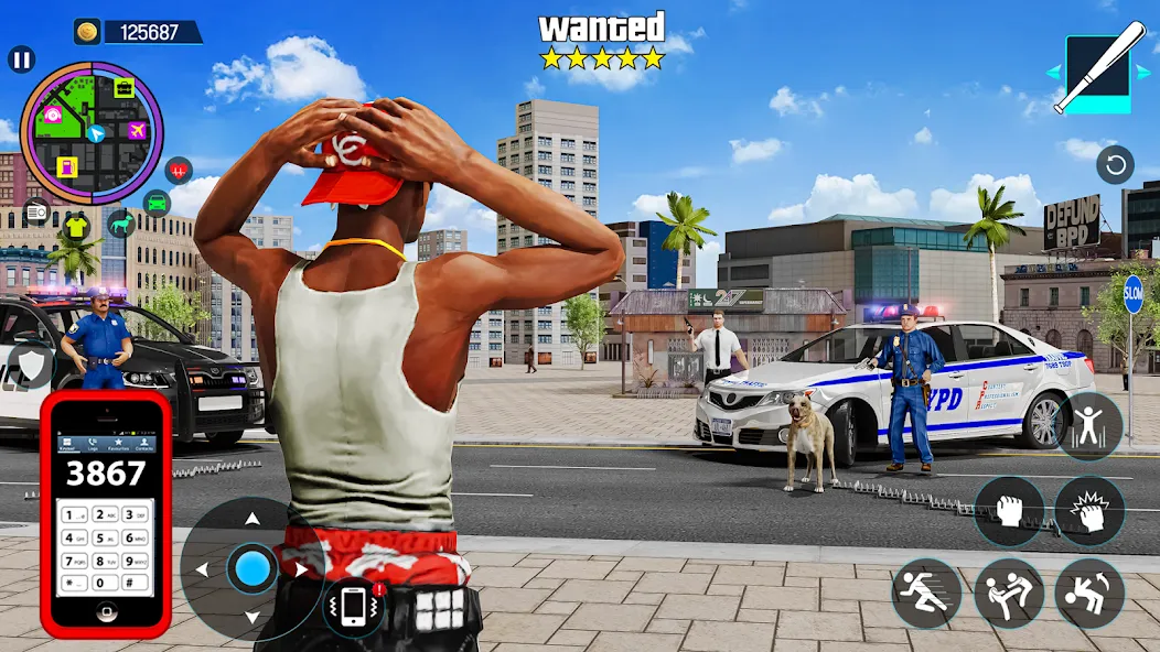 Gangster Mafia City Crime Game [МОД: Бесконечные деньги, Монеты и Мега MOD] Screenshot 1