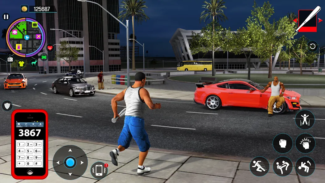 Gangster Mafia City Crime Game [МОД: Бесконечные деньги, Монеты и Мега MOD] Screenshot 2