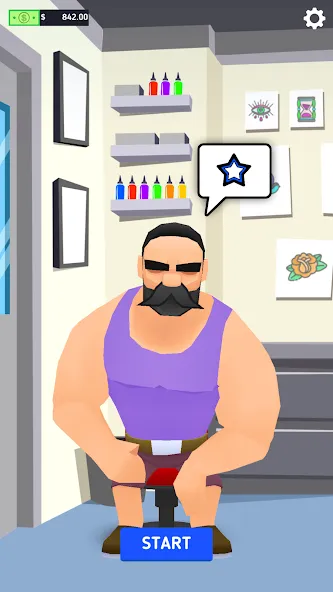 Ink Inc. - Tattoo Drawing [МОД: Деньги, Монеты и Меню MOD] Screenshot 1