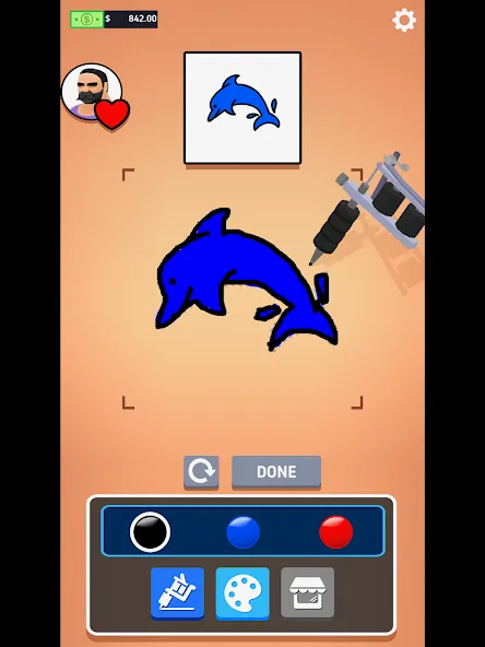 Ink Inc. - Tattoo Drawing [МОД: Деньги, Монеты и Меню MOD] Screenshot 5