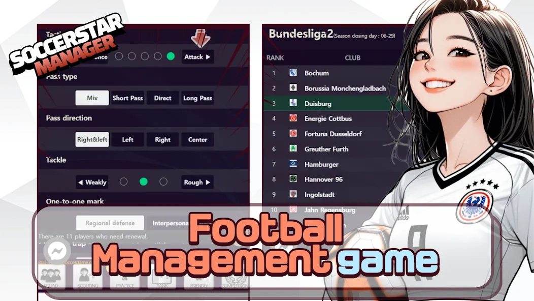 SSM - Football Manager Game (ССМ) [МОД: Бесконечные деньги, Монеты и Мега MOD] Screenshot 1