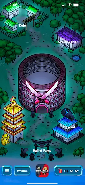 NinjaFT (НиндзяФТ) [МОД: Меню, Бесконечные монеты и Открытые уровни] Screenshot 2