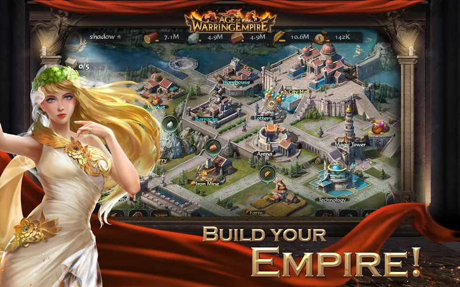 Age of Warring Empire (Эйдж оф Варринг Импайр) [МОД: Много денег, Монет и Все открыто] Screenshot 2