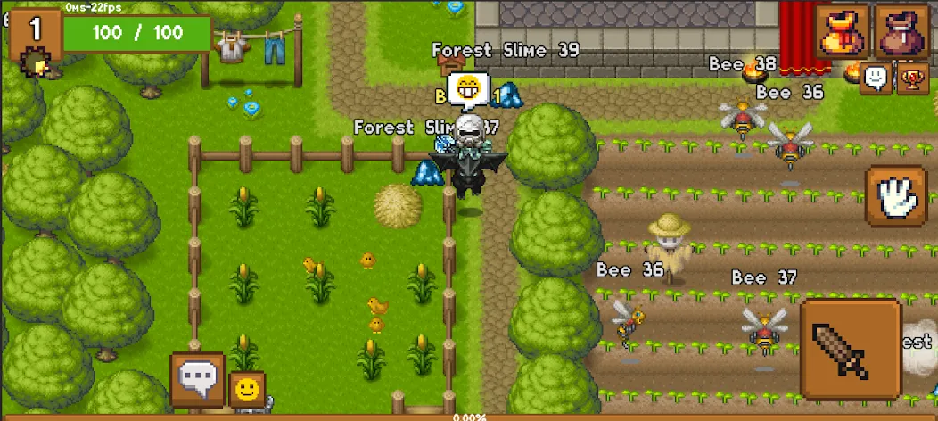 Heritage Online - MMORPG  2D (Херитед) [МОД: Меню, Бесконечные монеты и Открытые уровни] Screenshot 1