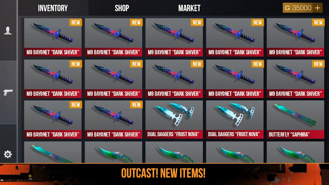 Case Opener: Skins Simulator [МОД: Много монет, Открытые уровни и Мега MOD] Screenshot 2