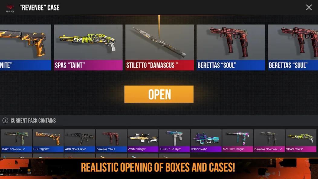 Case Opener: Skins Simulator [МОД: Много монет, Открытые уровни и Мега MOD] Screenshot 5