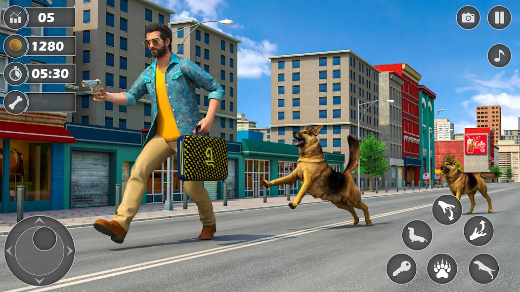 Dog Simulator Dog Game (Армейский симулятор собаки) [МОД: Бесконечные деньги, Монеты и Мега MOD] Screenshot 2