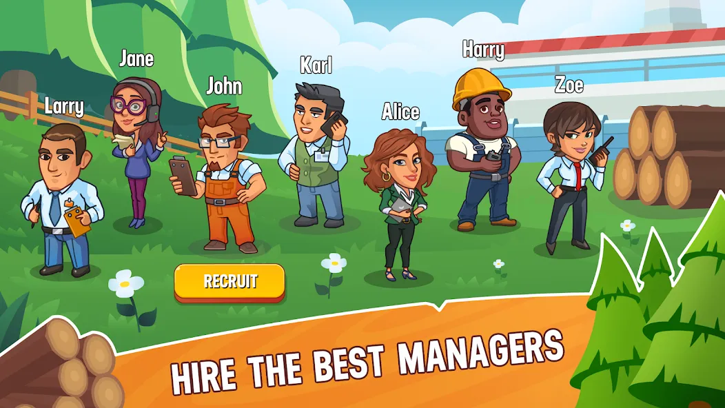 Lumber Inc Tycoon (Ламбер инк тайкун) [МОД: Много денег, Монет и Все открыто] Screenshot 3
