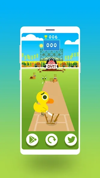 Cric Game - Doodle Cricket (Крик Гейм) [МОД: Много монет, Открытые уровни и Мега MOD] Screenshot 2
