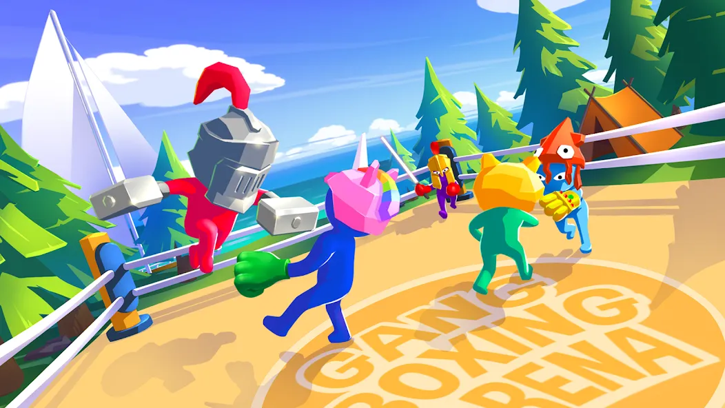 Gang Boxing Arena (Ганг Боксинг Арена) [МОД: Много монет, Открытые уровни и Мега MOD] Screenshot 1