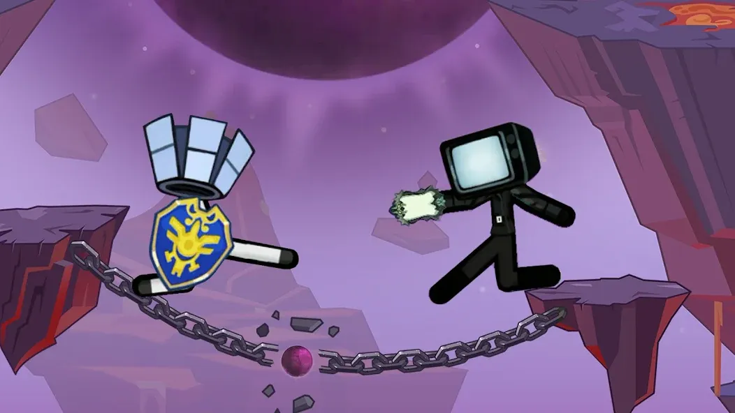 Stick Hero Fight Clash (Стикмен Герой) [МОД: Много монет, Открытые уровни и Мега MOD] Screenshot 1