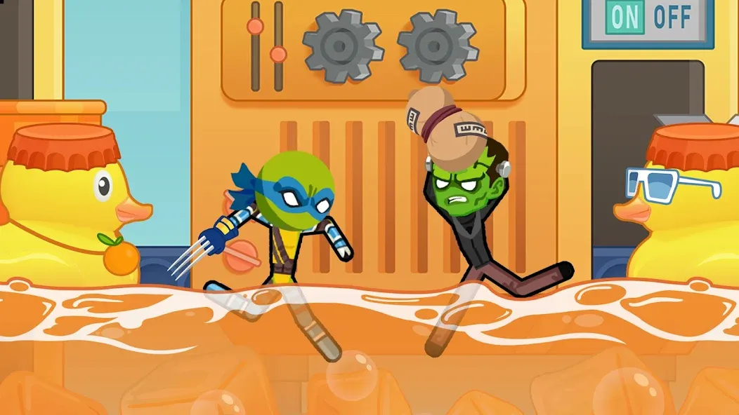 Stick Hero Fight Clash (Стикмен Герой) [МОД: Много монет, Открытые уровни и Мега MOD] Screenshot 3