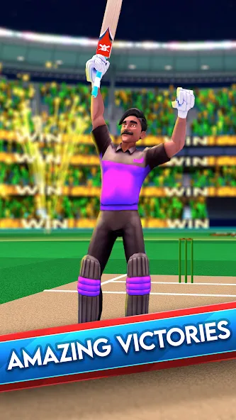Stick Cricket Clash (тик Крикет Клаш) [МОД: Меню, Бесконечные монеты и Открытые уровни] Screenshot 4