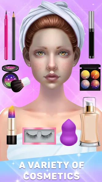 Makeover salon: Makeup ASMR (Мейковер салон) [МОД: Все открыто, Дополнительные деньги и Меню MOD] Screenshot 3