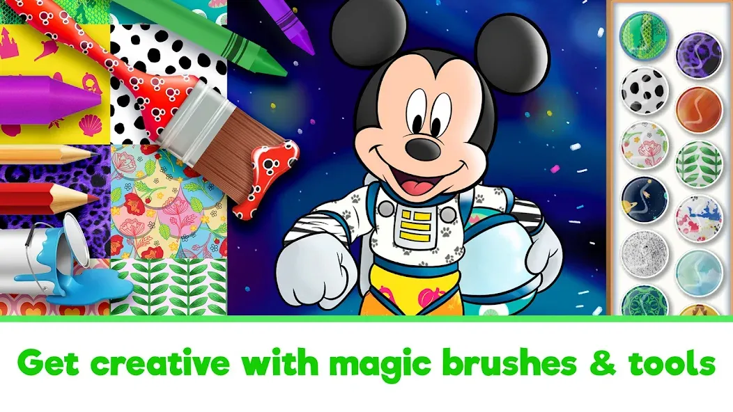 Disney Coloring World (Дисней) [МОД: Бесконечные деньги, Монеты и Мега MOD] Screenshot 2