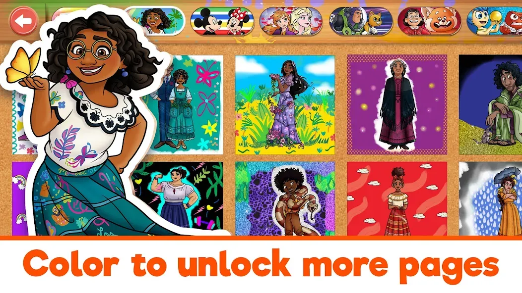 Disney Coloring World (Дисней) [МОД: Бесконечные деньги, Монеты и Мега MOD] Screenshot 5