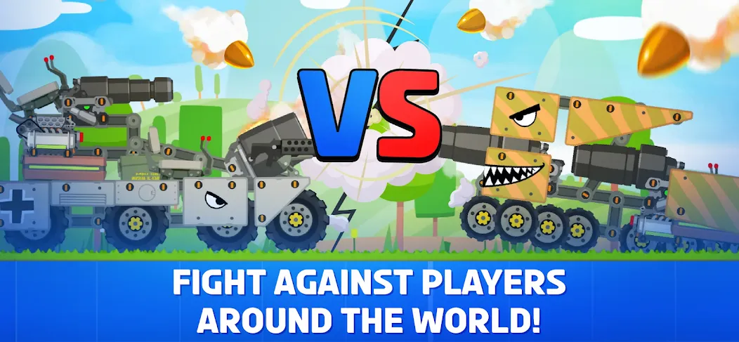 Super Tank Rumble [МОД: Меню, Бесконечные монеты и Открытые уровни] Screenshot 2