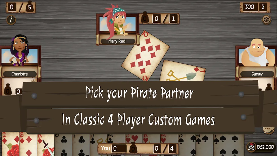 Spades Cutthroat Pirates (Спейдс Каттхроат Пирейтс) [МОД: Деньги, Монеты и Меню MOD] Screenshot 4