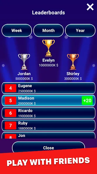 Millionaire 2024: Trivia Game [МОД: Деньги, Монеты и Меню MOD] Screenshot 5