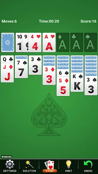 Solitaire: Classic Card Game [МОД: Много монет, Открытые уровни и Мега MOD] Screenshot 3