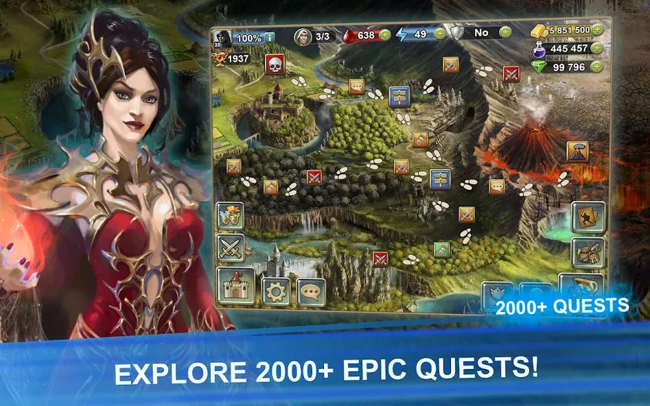 Blood of Titans: Card Battle [МОД: Много денег, Монет и Все открыто] Screenshot 3
