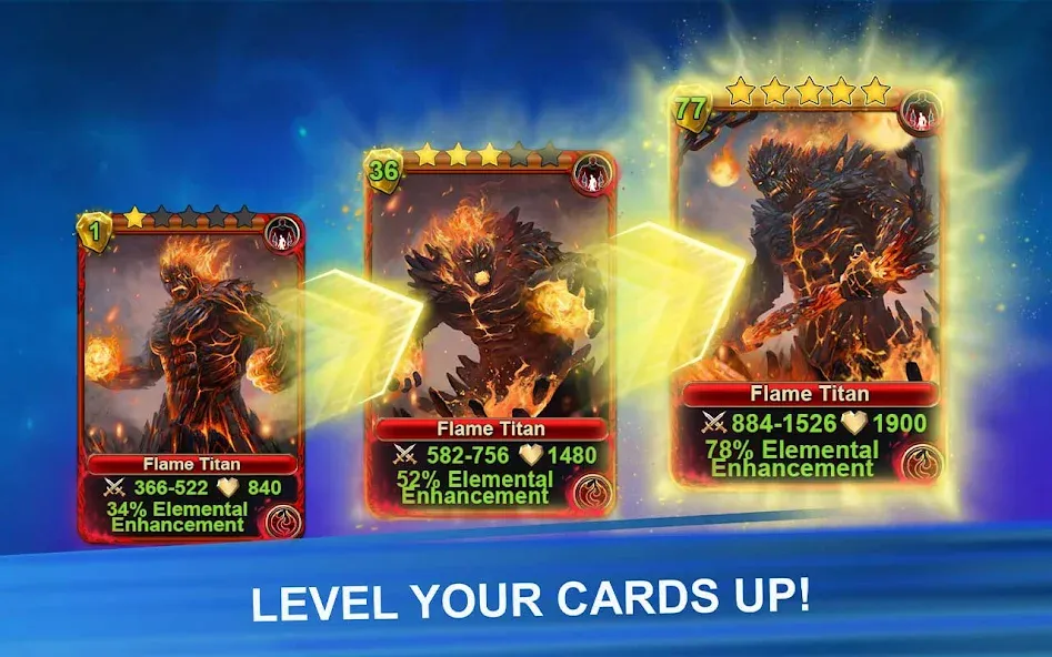 Blood of Titans: Card Battle [МОД: Много денег, Монет и Все открыто] Screenshot 5