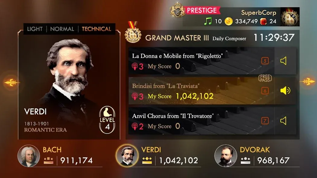 Pianista (Пианиста) [МОД: Бесконечные деньги, Монеты и Мега MOD] Screenshot 3