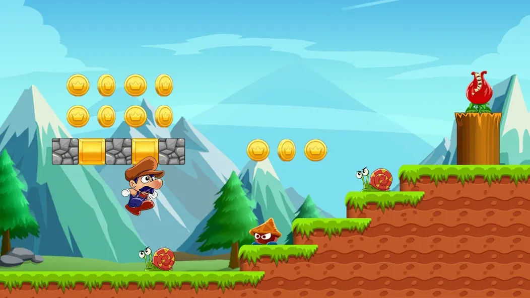 Super Bino Go:Adventure Jungle (Супер Бино Го) [МОД: Бесконечные деньги, Монеты и Мега MOD] Screenshot 1