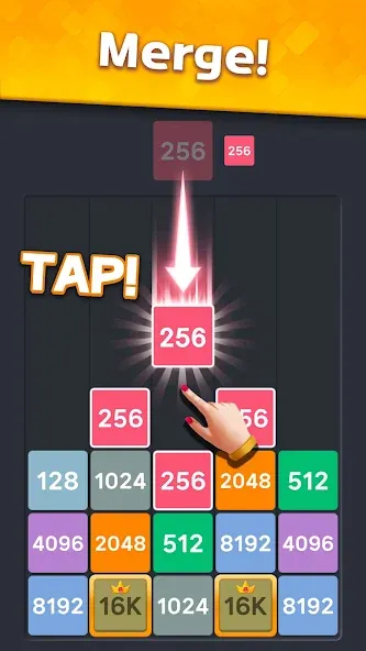 Drop Merge : Number Puzzle (Дроп Мердж) [МОД: Бесконечные деньги, Монеты и Мега MOD] Screenshot 3