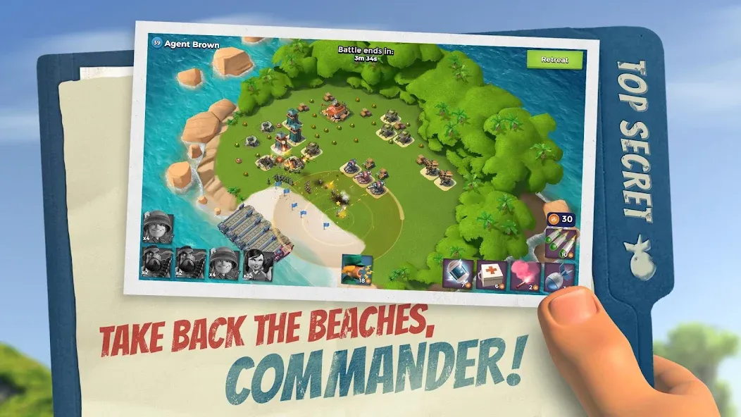 Boom Beach (Бум Бич) [МОД: Деньги, Монеты и Меню MOD] Screenshot 1