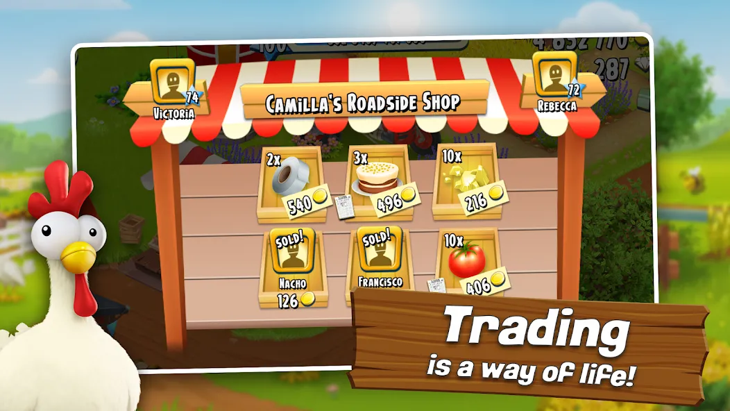 Hay Day (Хей Дей) [МОД: Все открыто, Дополнительные деньги и Меню MOD] Screenshot 2
