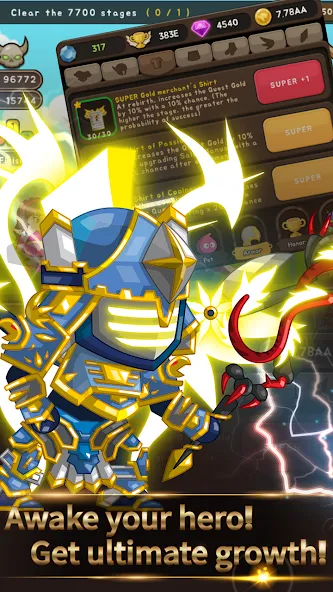 +9 God Blessing Cash Knight [МОД: Деньги, Монеты и Меню MOD] Screenshot 1
