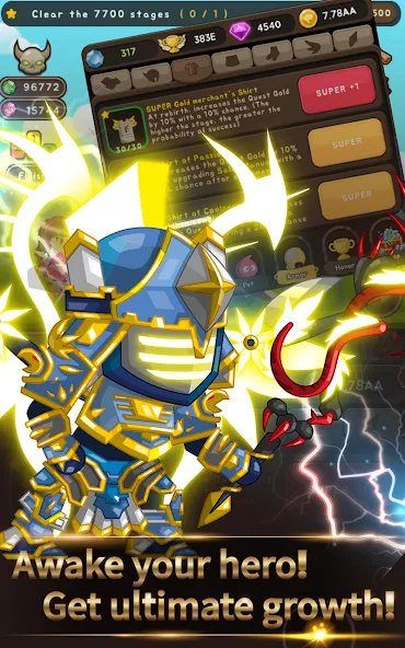 +9 God Blessing Cash Knight [МОД: Деньги, Монеты и Меню MOD] Screenshot 5