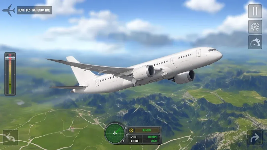 Flight Simulator - Plane Games [МОД: Все открыто, Дополнительные деньги и Меню MOD] Screenshot 2
