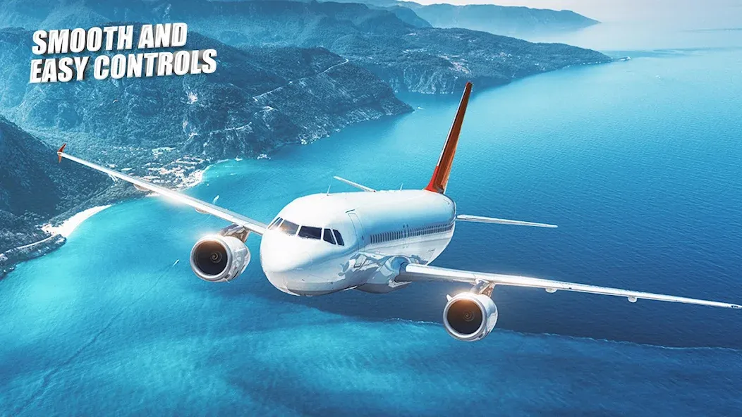 Flight Simulator - Plane Games [МОД: Все открыто, Дополнительные деньги и Меню MOD] Screenshot 4