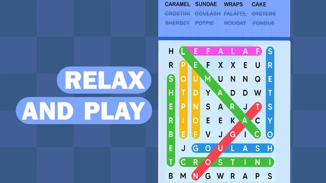 Word Search Puzzle Challenge (Уордсрч Пазл Челлендж) [МОД: Много денег, Монет и Все открыто] Screenshot 5