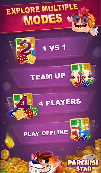 Parchisi STAR Online (Парчиси ЗВЕЗДА Онлайн) [МОД: Бесконечные деньги, Монеты и Мега MOD] Screenshot 2